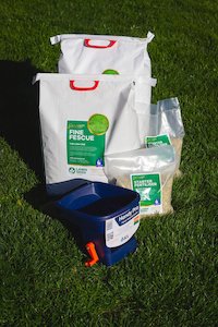 Products: Fine Fescue Bundle New Lawn up 200m2 + Hand Spreader