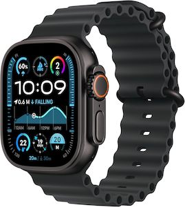 Watches: Apple Watch Ultra 2 GPS + Cellular 49mm Black Titanium Case with Black Ocean Band