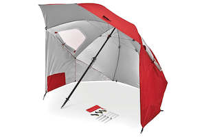 Sport: Sport-Brella 274cm Premiere XL Umbrella UPF 50+ Sun/Weather Protection w/Bag Red