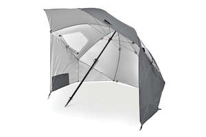 Sport: Sport-Brella Premiere XL UPF50+ Sun Protection Umbrella w Panels Storage Grey