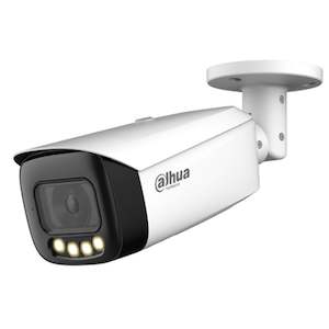 Security Cameras: Dahua DH-IPC-HFW5849T1-ASE-LED 8MP Full-color Fixed-focal Warm LED Bullet WizMind Network Camera