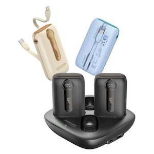 Promate QUATRO-10 4-Piece 10000mAh Power Bank Charging Kit with Built-in USB-C &&hellip;