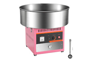 Cooking Kitchen Appliances: Alston 1000W Commercial Electric Cotton Candy Machine Sugar Fairy Floss Maker For Family Party with Stainless Steel Bowl Storage Drawer Pink Color