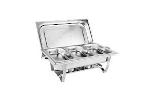 Alston 9L 3x3L Bain Marie Bow Food Buffet Warmer Pan Chafing Dish Stainless Stee&hellip;