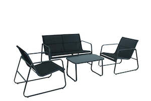 Elora 4pc Lounge Set Outdoor Furniture Chair Table Garden Patio Balcony Garden