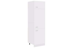 Fridges Freezers: Refrigerator Cabinet White 60x57x207 cm Engineered Wood vidaXL