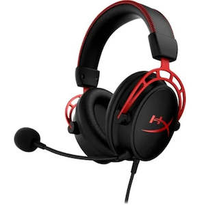 Gaming Headset: HP HyperX 4P5L1AB#UUF CLOUD ALPHA GAMING HEADSET (RED)