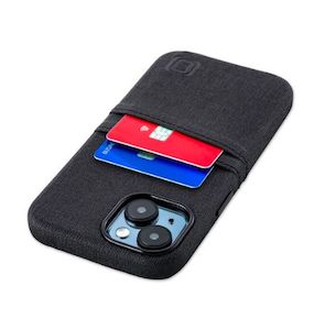 Mobile Phone Cases: Dockem Card Case for iPhone 15 - Black