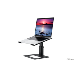Laptops Tablets Accessories: BESIGN Aluminum Ergonomic Adjustable Laptop Stand - Black