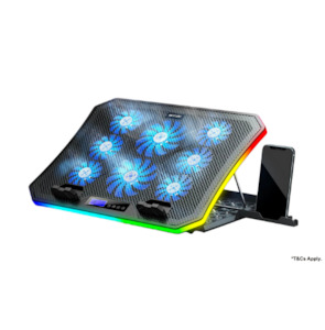 Laptops Tablets Accessories: MOOJAY C50 Laptop Cooling Pad with Quiet Fans and Phone Holder
