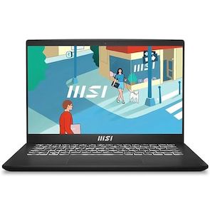 Msi: MSI Modern 14 C13M-642AU 14 Inch FHD IPS-Level 60Hz Intel i3-1315U UHD Graphics 8GB DDR4 RAM 512GB SSD Win 11 Home Business and Productivity Laptop, Classic Black