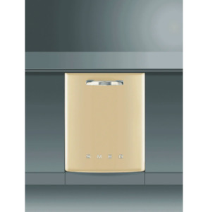 Smeg Dish Washer: Smeg PF 60cm Inbuilt Retro Dishwasher Cream