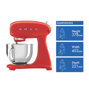 All Mixers Food Processors: Smeg Mixer 50's Style -Red
