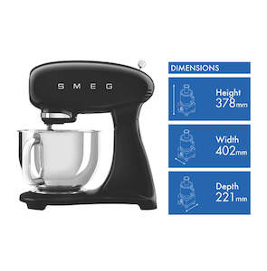 Smeg Mixers Food Processors: Smeg Mixer 50's Style - Black