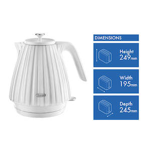 All Toasters Kettles: DeLonghi Ballerina Kettle Opaline White