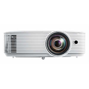 Projectors: OPTOMA GT1080HDR Ultra Short Throw Projector 1920x1080 - 3800 Lumens - Support 3D - 0.5 Throw Ratio