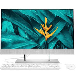 Electronics Desktops All In One Desktops: HP 24-dp0001a 23.8" FHD All in One PC - Natural Silver