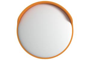 Camping: Outdoor Convex Traffic Mirror Orange Ø30 cm Polycarbonate vidaXL