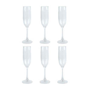 6x Wildtrak Tritan Champagne Flute 145Ml Home Tableop Kitchen Dinnerware Clear