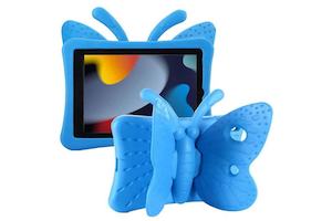 Tablet Accessories: For Apple iPad 10th Gen 10.9 inch 2022 Butterfly Shockproof Handle Eva Stand Protective Shockproof Cover (Blue)