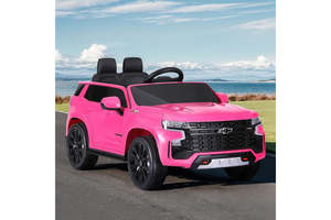 Baby: Kids Ride On Car Licensed Chevrolet Tahoe Electric Toys Horn Remote 12V Pink