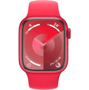Apple Watches: Apple Watch Series 9 GPS 41mm (PRODUCT)RED Aluminium Case with (PRODUCT)RED Sport Band - M/L