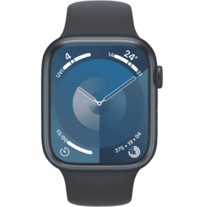 Apple Watches: Apple Watch Series 9 GPS 41mm Midnight Aluminium Case with Midnight Sport Band - S/M