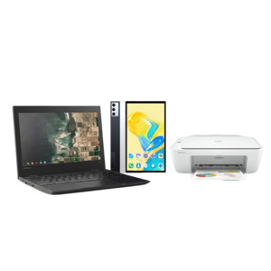 Lenovo Chromebook + LAD Pad Tablet + Printer