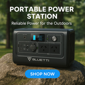Outdoor Travel Garden Outdoor Living Portable Power Stations: Bluetti EB70 Portable Power Station Capacity 716WH, AC Output 1000W, Surge (1400W) 2* USB-C 100W, 2* USB A Port, 15W Max Wireless Charging Pad, 200w Max Solar Input,