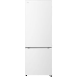 Cooking Kitchen Appliances: LG 335L Bottom Mount Fridge Freezer - Matte White Finish