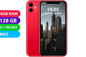 Electronics Mobilephones Refurbished: Apple iPhone 11 (128GB, Red, Global Ver) - Refurbished - As New