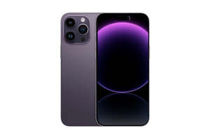 Electronics Mobilephones Refurbished: Apple iPhone 14 Pro Max (256GB, Deep Purple) - Excellent Refurbished