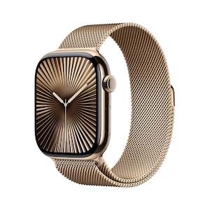 Apple Watch Series 10 GPS + Cellular 46mm Gold Titanium - Milanese Loop