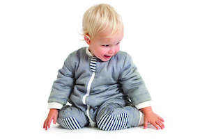 Baby: Baby Studio: Warmies No Arms 2.5 Tog - Distressed Stripes (12-24 Months)