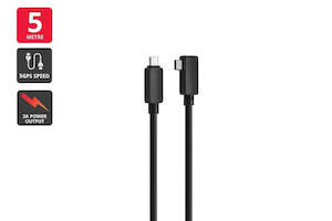 Gaming Consoles: USB-C to USB-C Link Cable for Meta Oculus Quest 2/3/Pro and PC VR Gaming (5m)