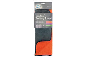 Allfurniture Whitewares: Home & Living Microfibre Buffing Towel (Grey/Orange) (One Size)