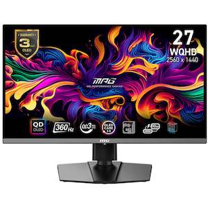 Gaming Monitors: MSI MPG 271QRX QD-OLED 27" QHD 360Hz OLED Gaming Monitor