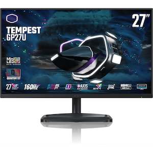 Gaming Monitors: Cooler Master GP27-FUS 27" 4K UHD 160Hz Mini LED Gaming Monitor