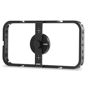 Phone Accessories: RODE Phone Cage - Aluminum Construction, Supports Portrait and Landscape Modes, Cable Management Slots, MagSafe Compatible