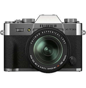 FujiFilm X-T30 II Mirrorless Camera with XF18-55mm Lens Kit - Silver