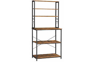 Cooking And Kitchen Appliance Brabantia: Vasagle Kitchen Storage Baker's Rack - 6-Tier (Rustic Brown)