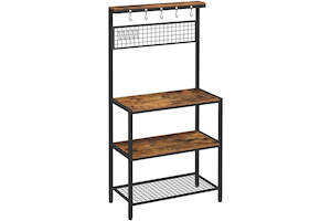 Cooking And Kitchen Appliance Brabantia: Vasagle Industrial Kitchen Baker's Rack - 3-Tier (Rustic Brown)