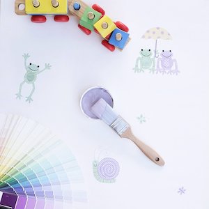 Clearance Wallpaper: Nursery frogs