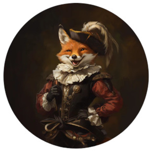 Circle Wallpaper Murals: Foxy Circle Wallpaper