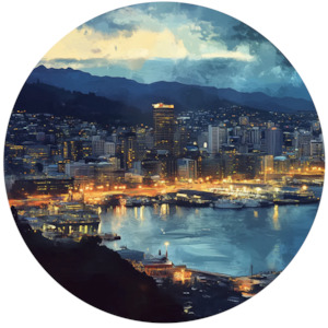 Circle Wallpaper Murals: Wellywood Circle Wallpaper