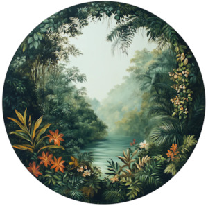 Circle Wallpaper Murals: Savaii Circle Wallpaper