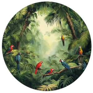 Amazonia Circle Wallpaper
