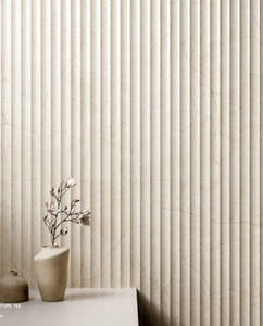 Textured Tiles: Prestige White Fluted Decor 60X120