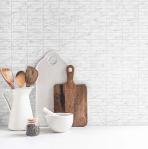 Wall Tiles: Astonished Statuario Kit Kat Mosaics
