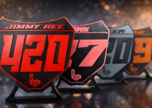 Frontpage: Personalised Moto Number Board
